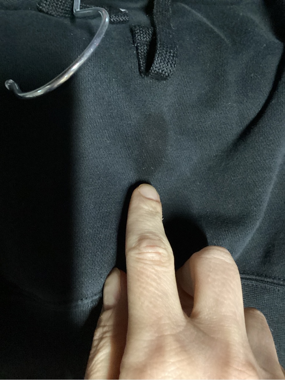Nike Black Hoodie with White Swoosh Logo - Picture 6 of 6